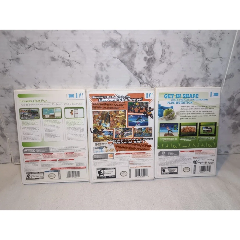 3x Nintendo Wii CIB Active Life: Extreme Challenge, Fit Plus ,My Fitness Coach 2